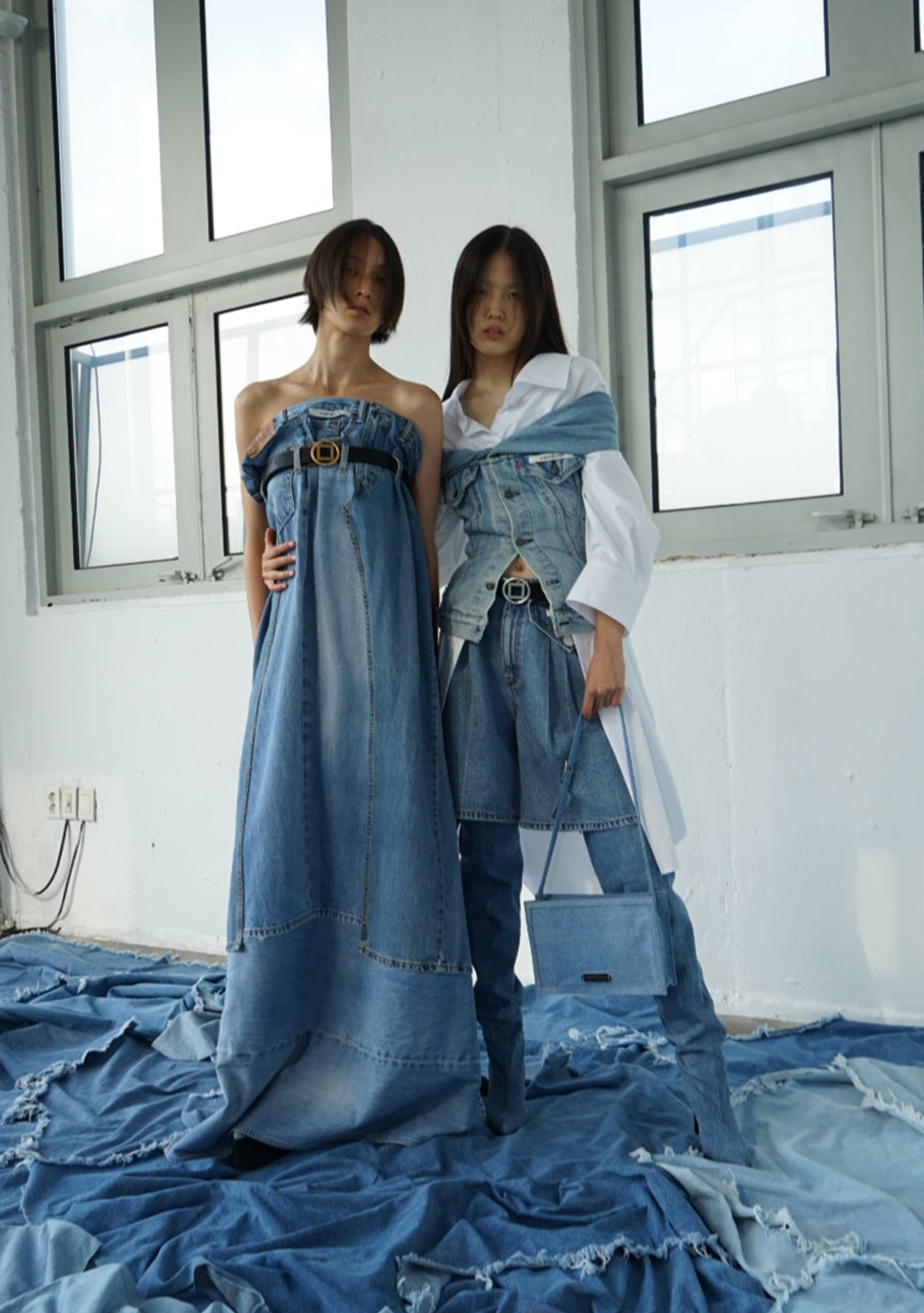 Kimhekim TWO POCKET OVERALL (SKY BLUE)
