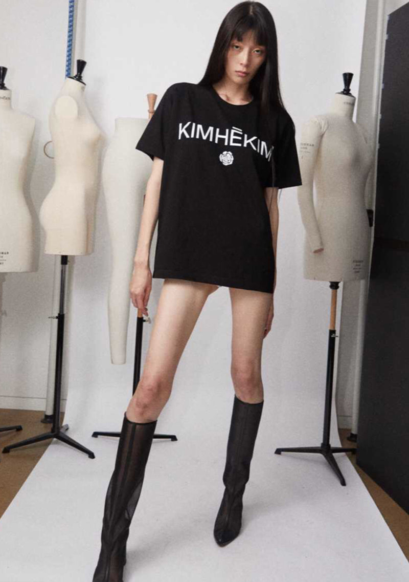 KIMHEKIM ROSE T-SHIRTS BLACK