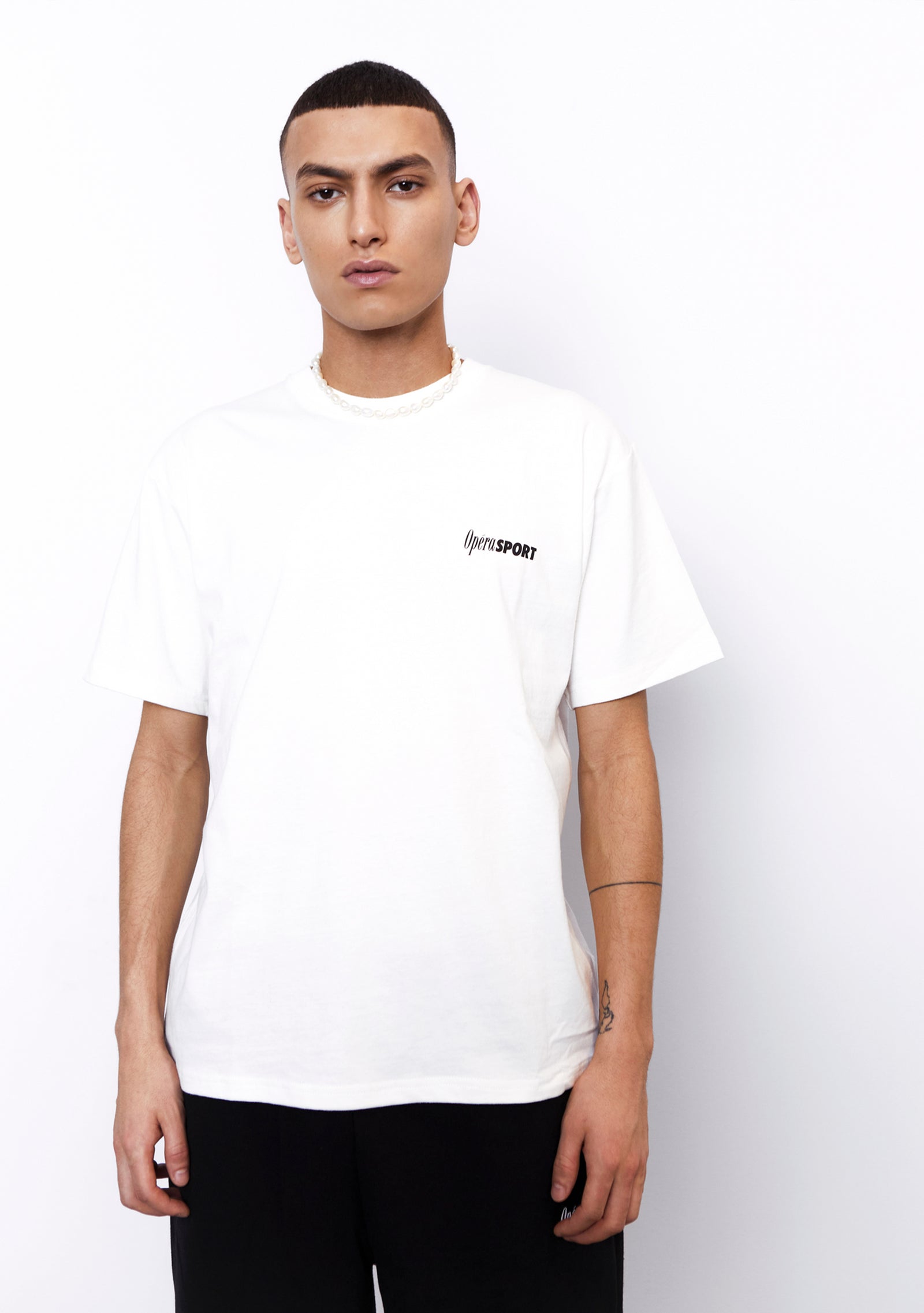 OperaSPORT CLAUDE UNISEX T-SHIRT WHITE – UNO SHOWROOM